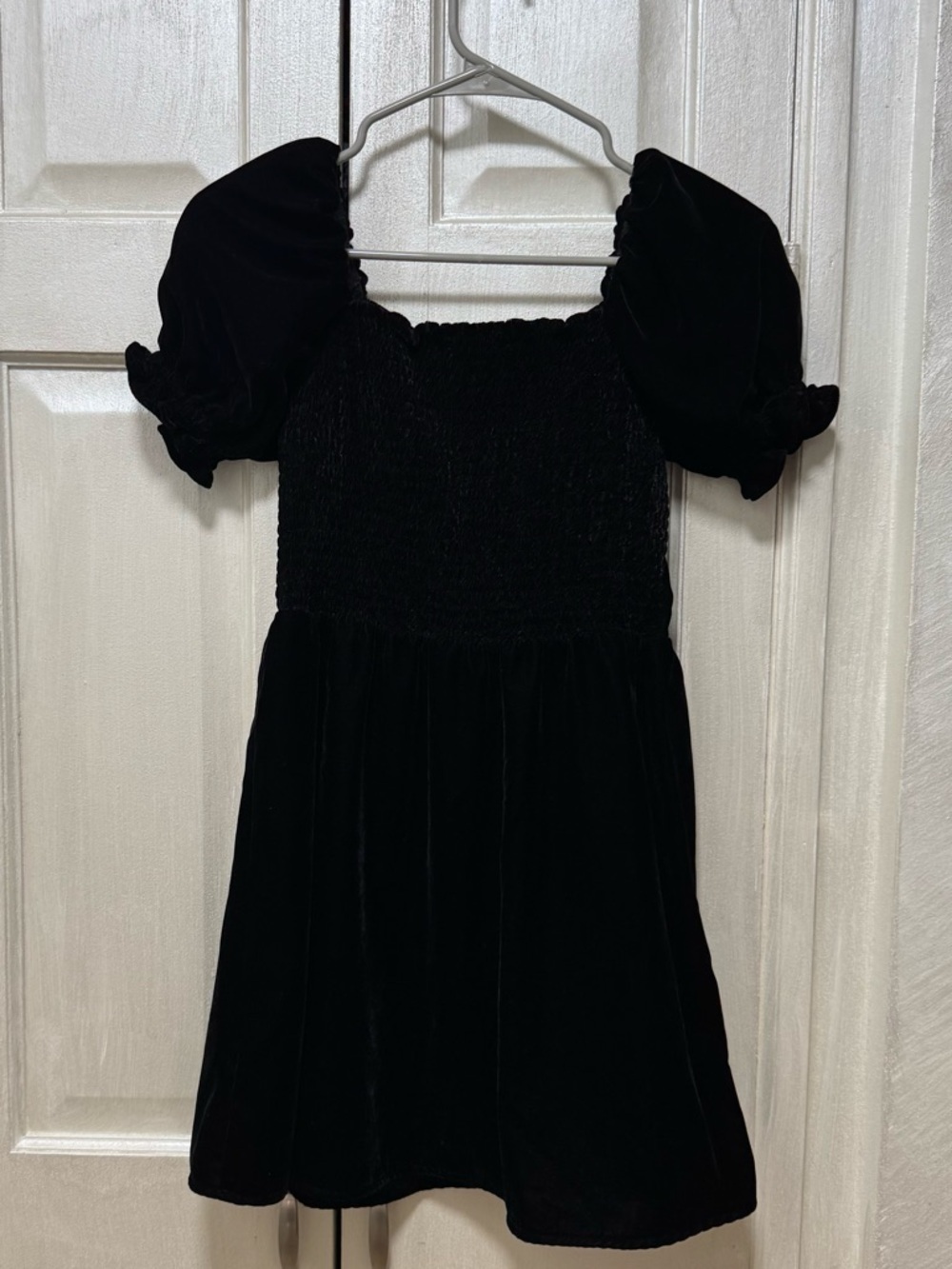 Janie And Jack Girls 12 Black Velvet Party Holiday Dress - Picture 2 of 12